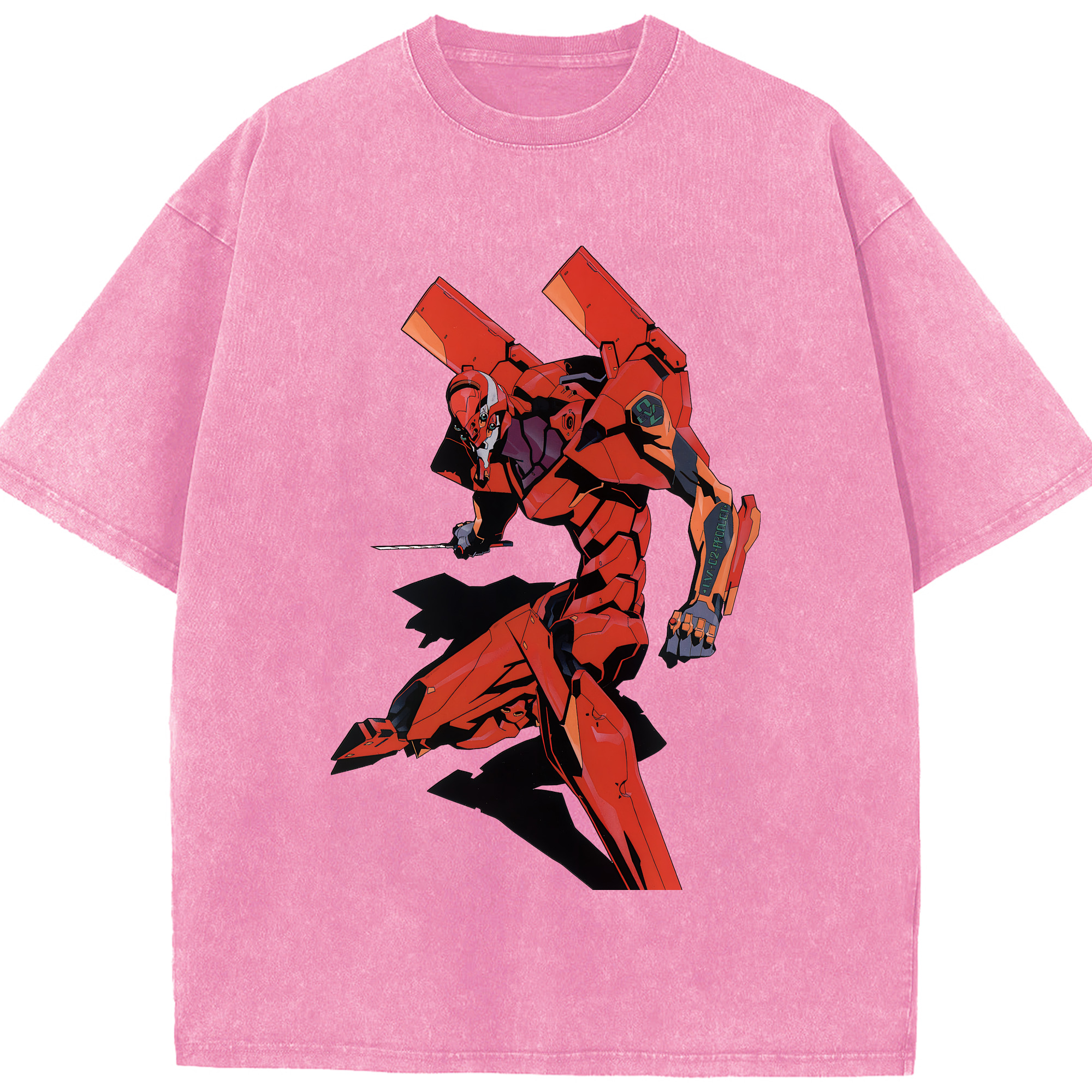 （画像用） EVA 新世紀エヴァンゲリオン 綿100% ヴィンテージ風 半袖Tシャツ（フロントプリント）